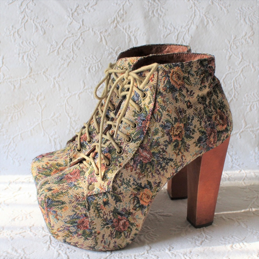 Jeffrey Campbell Lita Tapestry Women’s Ankle Boot